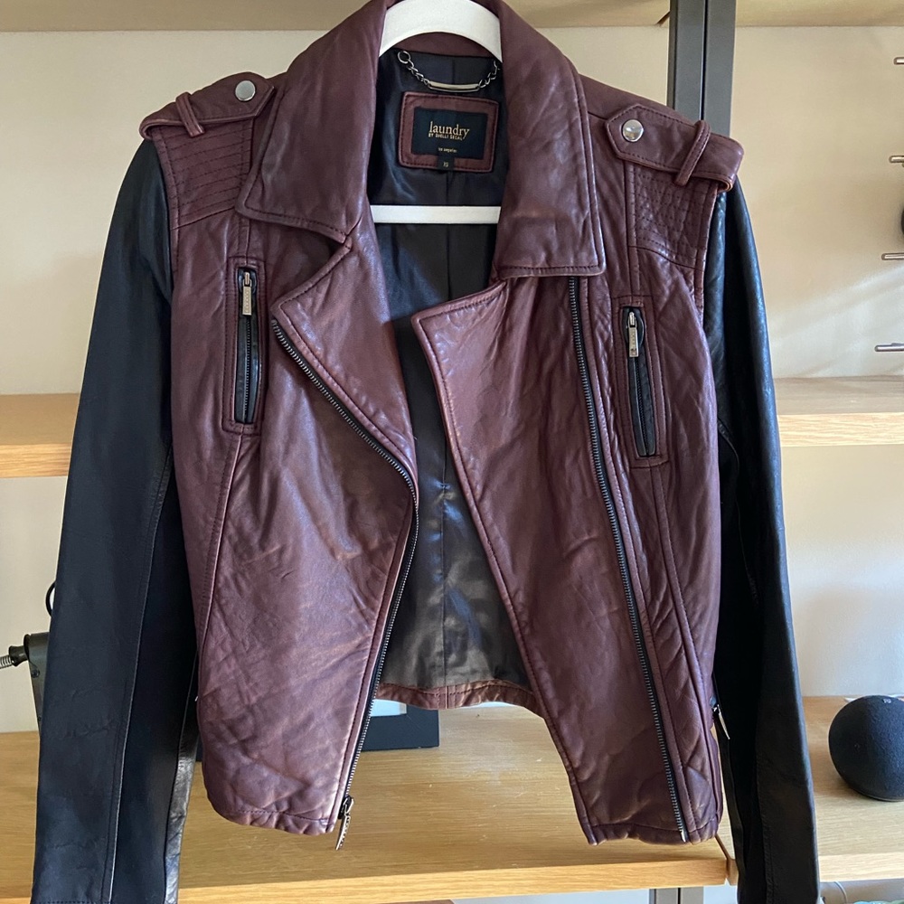 Leather Jacket by Laundry, XS